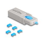 Delock Sada blokacích portů USB Type-C™ na zásuvkové porty Type-C™; 5 ks + nástroj na zamykání 20926