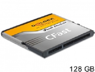 Delock SATA 6 Gb/s CFast Flash Card 128 GB Typ MLC 54652