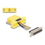 Delock - Sériový adaptér - DB-25 (F) do RJ-45 (F) - CAT 5/5e/6 - křídlové šrouby - ?lutá 67119