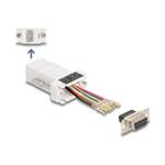 Delock - Sériový adaptér - DB-9 (F) do RJ-45 (F) - CAT 5/5e/6 - individuálně přiřaditelné sériové r