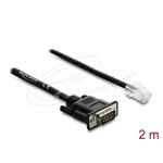 Delock Sériový adaptérový kabel RS-232/422/485 ze zástrčky Sub-D 9 na zástrčku RJ45, 2 m 64296