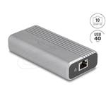 Delock Síťový adaptér USB Type-C™, USB 40 Gbps, 10 Gigabit LAN, 1 x RJ45 64349