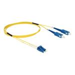 DeLOCK - Síťový kabel - jednoduchý režim LC (M) do jednoduchý režim SC (M) - 1 m - optické vlákno - 84609