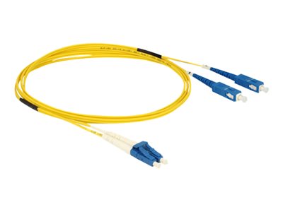 DeLOCK - Síťový kabel - jednoduchý režim LC (M) do jednoduchý režim SC (M) - 2 m - optické vlákno - 84610