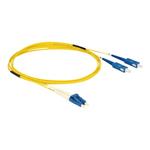 DeLOCK - Síťový kabel - jednoduchý režim LC (M) do jednoduchý režim SC (M) - 2 m - optické vlákno - 84610