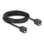 Delock - Síťový kabel - RJ-45 (F) do RJ-45 (F) - 5 m - 6 mm - S/FTP - CAT 6a - neobsahuje halogen - 90333