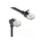 Delock - Síťový kabel - RJ-45 (M) dolů zahnutý do RJ-45 (M) rovné - 3 m - 4.5 mm - S/FTP - CAT 6a - 80307