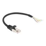 Delock - Síťový kabel - RJ-50 (M) do obnažený drát - 25 cm - S/FTP - lisovaný, provedení bez hrbolk
