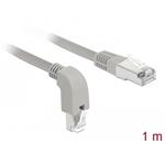 Delock Síťový kabel RJ45 Cat.5e SF/UTP pravoúhlý dolů / přímý 1 m 85856