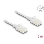 Delock Síťový kabel RJ45 Cat.6A, ze zástrčky na zástrčku, s robustní západkou, pro průmyslové použití, U/UTP Slim, 80362