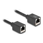 Delock - Síťový prodlu?ovací kabel - RJ-45 (F) do RJ-45 (F) - 7.5 m - 6 mm - S/FTP - CAT 6a - neobs 90334