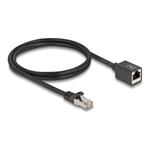 Delock - Síťový prodlu?ovací kabel - RJ-45 (M) do RJ-45 (F) - 1 m - 6 mm - S/FTP - CAT 6a - neobsah 90294