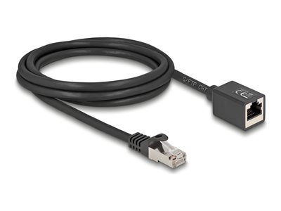 Delock - Síťový prodlu?ovací kabel - RJ-45 (M) do RJ-45 (F) - 2 m - 6 mm - S/FTP - CAT 6a - neobsah 90309