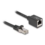 Delock - Síťový prodlu?ovací kabel - RJ-45 (M) do RJ-45 (F) - 50 cm - 6 mm - S/FTP - CAT 6a - neobs