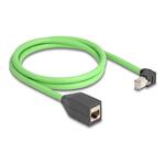 Delock - Síťový prodlu?ovací kabel - RJ-45 (M) dolů zahnutý do RJ-45 (F) - 1 m - 6.8 mm - SF/UTP - 80886