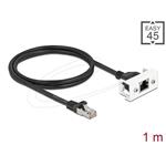 Delock Síťový prodlužovací kabel pro Modul Easy 45 S/FTP ze zástrčkového konektoru RJ45 na zásuvkový kon 87111