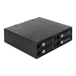 DeLOCK - Skladovací mobilní rack - 2.5" - černá 47233