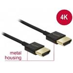 DeLOCK Slim Premium - HDMI s kabelem Ethernet - HDMI (M) do HDMI (M) - 1.5 m - trojnásobně stíněný 84772