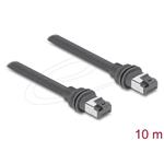 Delock Spojovací kabel RJ45 Cat.6 kompatibilní se Starlink Gen3 – 10 m, šedý 90666