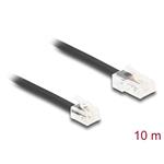 Delock Telefonní kabel RJ45, ze zástrčky na zástrčku RJ11, černý, 10 m 88039