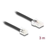 Delock Telefonní kabel RJ45, ze zástrčky na zástrčku RJ11, černý, 3 m 88037