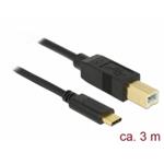 Delock USB 2.0 kabel Type-C na Typ-B 3 m 83666