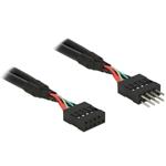 Delock USB 2.0 Pin konektor prodlužovací kabel 10 pin samec / samice 10 cm