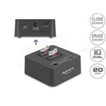 Delock USB 20 Gbps Dokovací stanice M.2 pro 2 x SSD M.2 NVMe PCIe s funkcemi klonování a mazání 64300
