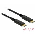 Delock USB 3.1 Gen 2 (10 Gbps) kabel Type-C na Type-C 0,5 m 3 A E-Marker 83042