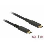 Delock USB 3.1 Gen 2 (10 Gbps) kabel Type-C™ na Type-C™ 1 m 3 A E-Marker koaxiál 85207