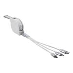 DELOCK, USB 3 in 1 Retractable Charging Cable fo 85850