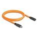 Delock USB 5 Gbps kabel, ze zástrčky USB Type-C™ na zásuvku USB Type-C™, k focení s tetheringem, 1 m, oranžový 87960