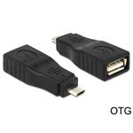 DeLOCK - USB adaptér - Micro USB typ B (M) do USB (F) 65549