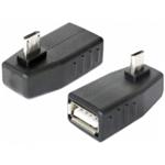 DeLOCK - USB adaptér - USB (F) do Micro USB typ B (M) - USB 2.0 OTG - konektor 90°