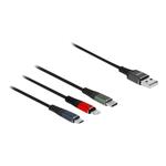 DELOCK, USB Charging Cable 3 in 1 for Lightning 87277