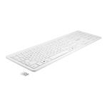 DELOCK, USB Keyboard 2.4 GHz wireless white fla 12014