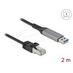 Delock USB LAN kabel z rozhraní USB Typ-A na RJ45 Gigabit Ethernet, 2 m 60756