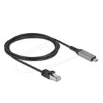 Delock USB LAN kabel z rozhraní USB Type-C™ na RJ45 Gigabit Ethernet, 2 m 60760