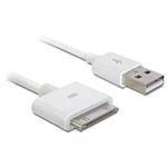 Delock USB napájecí a datový kabel iPhone 3 a 4, bílý, 20 cm 83411
