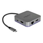DeLOCK USB Type-C Docking Station for Mobile Devices - Dokovací stanice - USB-C - HDMI - GigE 87742