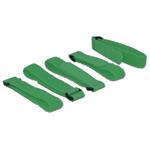 DeLOCK Velcro - Kabelová stahovací páska - 30 cm - zelená (balení 5)