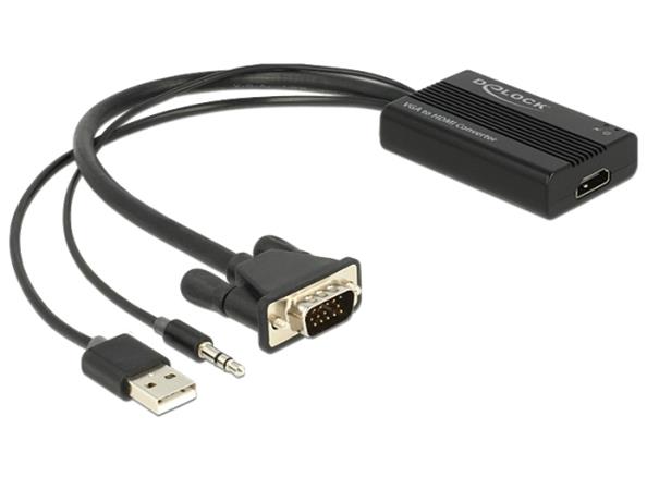 Delock VGA to HDMI Adapter with Audio 62597
