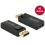 DeLOCK - Video adaptér - DisplayPort / HDMI - DisplayPort (M) do HDMI (F) - černá 65573