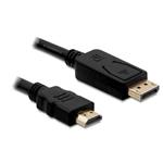 DeLOCK - Video kabel - DisplayPort / HDMI - DisplayPort (M) do HDMI (M) - 1 m 82586