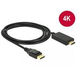 DeLOCK - Video kabel - DisplayPort / HDMI - DisplayPort (M) do HDMI (M) - 2 m - trojnásobně stíněná 85317