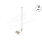 Delock WiFi 7 anténa N samec 4,5 - 6,6 dBi 32 cm všesměrová pevná venkovní bílá 81455