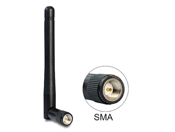 Delock WLAN 802.11 ac/a/h/b/g/n Antenna SMA 2 dBi omnidirectional joint 89437