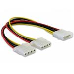 Delock Y napájecí kabel Molex samec > 2x Molex 4pin samice 82100