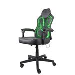 DELTACO GAM-086, RGB Herná stolička čierna