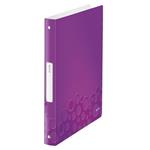 Desky s 4kroužkovým mechanismem Leitz WOW, purpurová 42580062